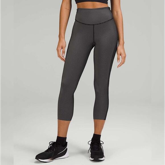 lululemon athletica Pants - LuLulemon Athletica Base Pace High-Rise Tight 25" Two-Tone Ribbed Leggings 4